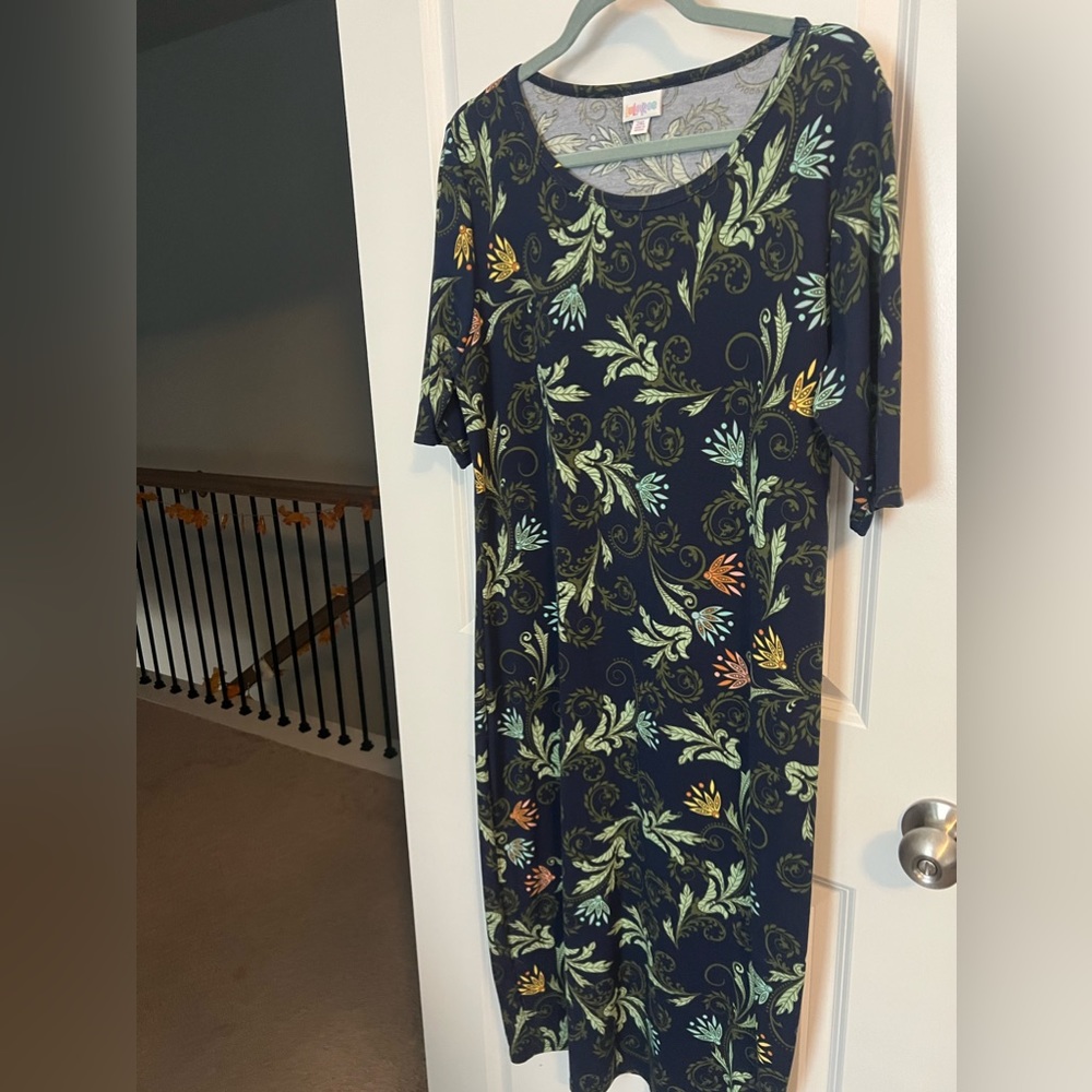 2XL Lularoe Julie Dress Beautiful Pattern